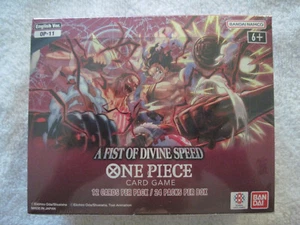 ONE PIECE TCG A Fist of Divine Speed Sealed Booster Box OP-11 New Free Shipping - Imagen 1 de 3