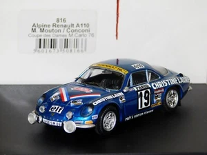 ALPINE RENAULT A110 #19 MOUTON / CONCONI MONTE CARLO 1976 TROFEU 816 1:43 - Picture 1 of 1