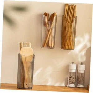 3 Pack Storage Organizer Bins Wall Mounted, Hanging Cabinet Door Organizer for - Picture 1 of 8