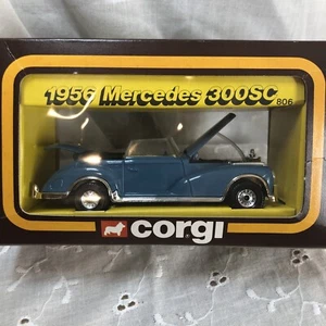 1984 Corgi 1956 Mercedes 300SC - #806 in Blue - Picture 1 of 5