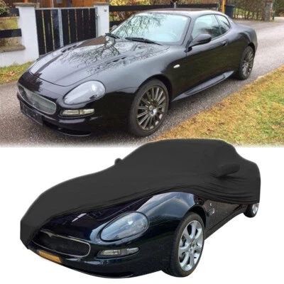Cubierta completa para coche interior elástica a prueba de polvo personalizada negra para Maserati 3200 GT Foto 1 de 4