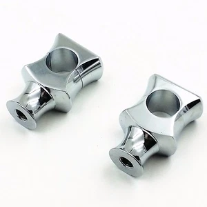 Chrome 1" Handlebar Riser For Honda Kawasaki Suzuki Yamaha CB VN VT XL Cruiser  - Imagen 1 de 5