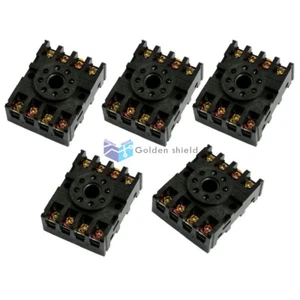 5 Pcs PF083A 8 Pins Screw TerminalsRelay Base Socket for Time Delay - Picture 1 of 2