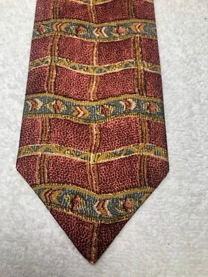 CORBATA HOMBRE MARKS AND SPENCER NARANJA AZUL ORO 3,75 X 58 Foto 1 de 4