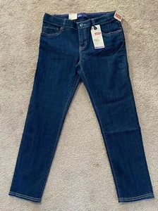 NWT Levi's Girl's Super Stretchy Denim Legging Size 10.5 Plus Color Dark Blue - Picture 1 of 10