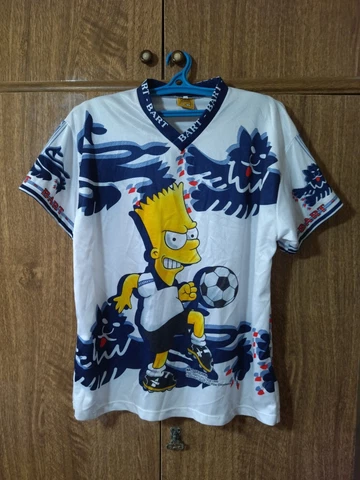 The Simpsons Bart Simpson England Jersey Football Shirt 1999 Beckham Size 18 Cover