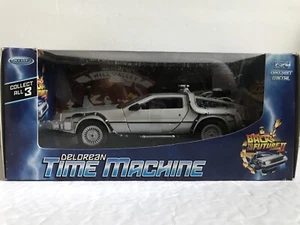 Welly DeLorean Time Machine 1985 BACK TO THE FUTURE 2 - 1:24 Diecast Model Car - Picture 1 of 11