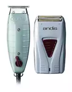 Andis Finishing Combo Professional T-Outliner Trimmer + Pro Foil Shaver - NEW - Picture 1 of 3