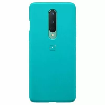 Original Official For OnePlus 8 Case Back Cover Sandstone Bumper Matte Cyan - Image 1 of 4