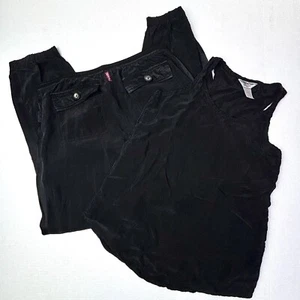 Hard Tail Forever Cupra Set Shirttail Tank Top Racer Joggers SMALL Soft LOT EUC - Picture 1 of 17