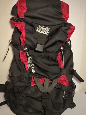 Mochila Coleman Max Elate 65L Grande Marco Interno Senderismo Camping Roja Negra Foto 1 de 4