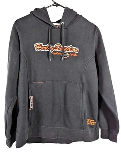Harley Davidson XL Herren Hoodie schwarz/weiß/orange gebraucht - Bild 1 von 6
