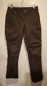 Kuhl Womens Rydr Work Pants Brown Patina Dye Heavy Canvas Sz 4 Short - Picture 1 of 8