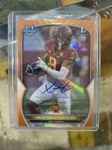 2022 Bowman University Chrome Xavier Hutchinson #32 Refractor (RC) Auto /25 - Picture 1 of 2