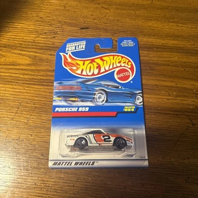 Hot Wheels PORSCHE 959 Collector #854 ruedas hoja de sierra, base de metal (1998) Foto 1 de 4