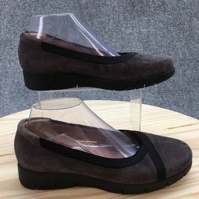Clarks Artisan Shoes Womens 8 W Daelyn Hill Casual Slip On Wedge Loafer Purple - Image 1 of 4