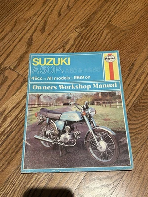 Suzuki A50P A50 AS50 1969-up Haynes manual de taller de servicio OEM SW42A Foto 1 de 4