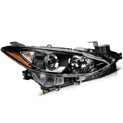 Carcasa negra para Mazda 3 2014-2016 conjunto de faros proyectores laterales pasajero Foto 1 de 4