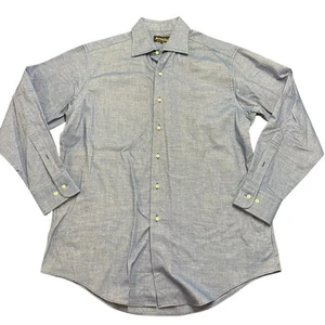 Southwick Mens blue brushed broadcloth button down shirt L  - Picture 1 of 5