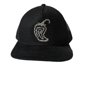 Chipotle Mexican Grill Sombrero Gorra Malla Negra Delantera y Trasera SnapBack - Imagen 1 de 13