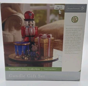HomeTrends Nutcracker Candle Gift Set Holiday Collection – New Open Box Walmart - Picture 1 of 4