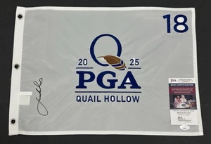 Jordan Spieth Signed 2025 PGA Championship Flag Autographed Auto ~ JSA COA - Picture 1 of 2