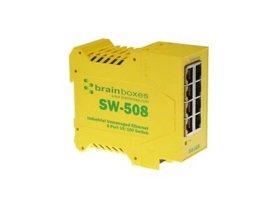 BRAINBOXES SW-508 INDUSTRIAL ETHERNET 8PORT SW - Image 1 of 4