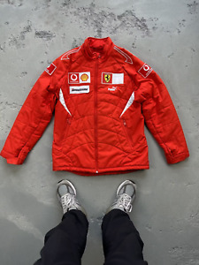 Vintage Ferrari puma racing jacket mens size M big logo