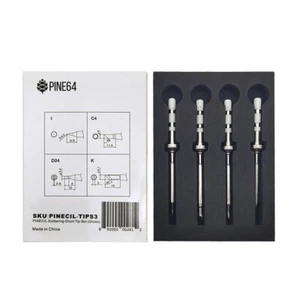 Short Gross Soldering Iron Tip Set PINECIL Pine64 FAST FREE UK DELIVERY - Picture 1 of 2