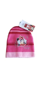 Cappellino Invernale Disney Minnie Bambina Colori Rosso - Rosa - Picture 1 of 2