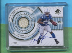 JOSEPH ADDAI COLTS 2008 UPPER DECK NFL SP RETRO ROOKIE AUTOGRAPH JERSEY #47/75 - Picture 1 of 2