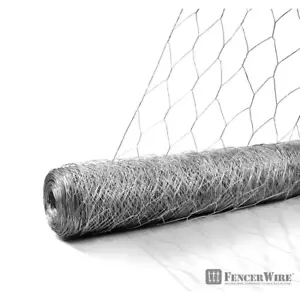 Poultry Netting Mesh Chicken Safe Wire Fencing Plant Protection 2 In 6 x 50 Ft - Picture 1 of 12