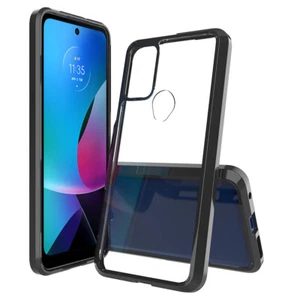 Für Motorola Moto G Play 2023 Hybrid Klar Acryl Rückseite Hart PC & TPU Hülle Cover - Bild 1 von 8