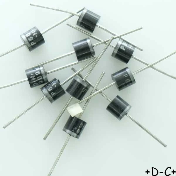 P600J Diode 600V 6A MIC (lot de 10) - Photo 1/1
