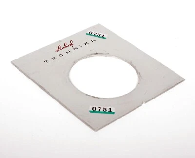 Placa de lente Linhof Technika III genuina con orificio de desplazamiento Compur #2 #0751 Foto 1 de 3