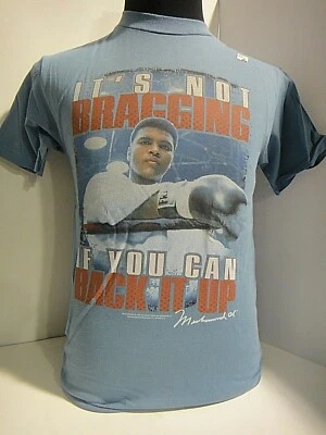 Camiseta unisex pequeña Muhammad Ali "No se jacta si puedes respaldarlo" para hombre Foto 1 de 3