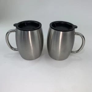 Juego de tazas de café aisladas de acero inoxidable de 2 (14 oz) tazas de doble pared A31 - Imagen 1 de 4