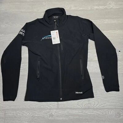 Marmot Tempo M3 Softshell Jacket Women Size M Medium Black w-Company Logo - Image 1 of 4