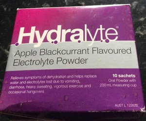 Hydralyte Electrolyte Powder 10 Sachets x1 (Apple Blackcurrant flavour) - Picture 1 of 2