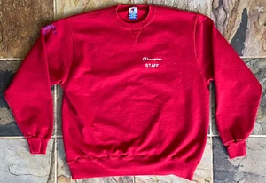 Vintage Champion Olympics Staff Sweatshirt Size XXL 90s Red Made In USA - Picture 1 of 4
