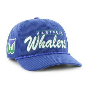 47 NHL Hartford Whalers Double Header Corduroy Hitch Adjustable Snapback Hat - Picture 1 of 4