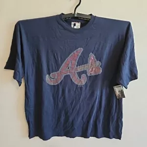 Atlanta Braves Majestic Shirt Size 4XL Homebase Collection NWT Navy Blue MLB - Picture 1 of 6
