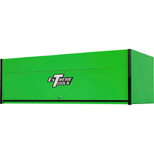 Extreme Tools Power Workstation Hutch, 72in.W x 25in.D, Green/Black, Model#