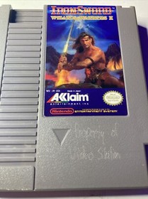 Iron Sword Wizards & Warriors II - Nintendo NES - Tested & Working -