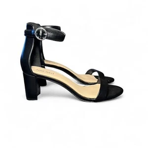 Sandalias Nine West para mujer negras de tacón ancho elegantes con tiras talla 9  - Imagen 1 de 6