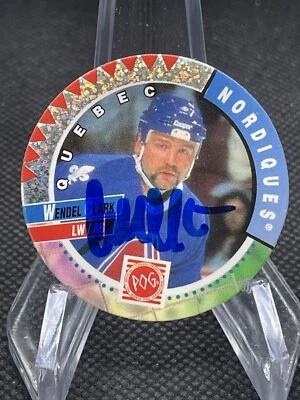 Wendel Clark - Signed 1994-95 Quebec Nordiques NHL Pog #194 - Image 1 of 2