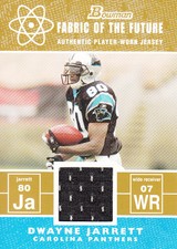 2007 Bowman Fabric of the Future Gold Card #FFDJ Dwayne Jarrett Jsy /100