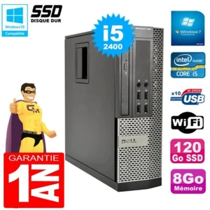 PC DELL 990 SFF Core I5-2400 RAM 8Go Scheibe 120Go SSD Gravierer Wifi W7 - Bild 1 von 3