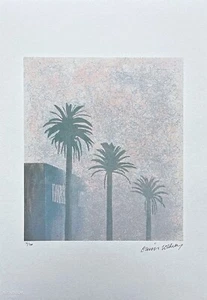DAVID HOCKNEY - Mist - signed, numbered edition 16/200, 35 x 50 cm - Picture 1 of 4