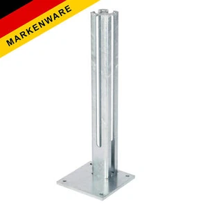 Bodenplatte Torpfosten 80x80mm Adapter für Torpfosten, Einfahrtstor, Fußplatte - Bild 1 von 11